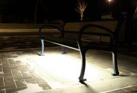 Mountain-Classic-Bench-with-LED-lighting-in-Peachland-BC-front-view